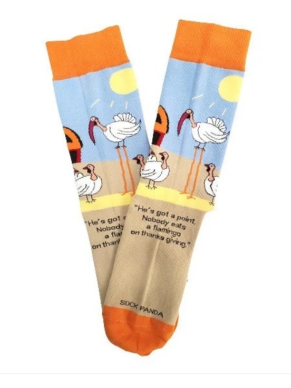 Kids funny Thanksgiving socks